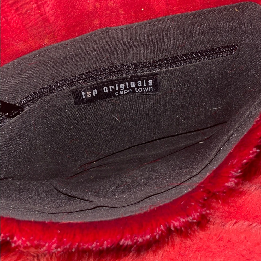 Red Fur Shoulder Bag - Picture 3 of 6